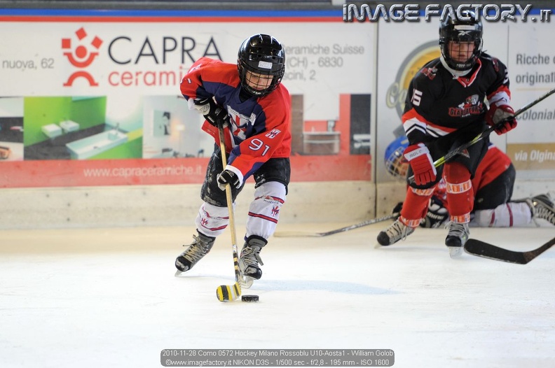 2010-11-28 Como 0572 Hockey Milano Rossoblu U10-Aosta1 - William Golob.jpg